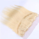 #613 Straight Frontal Human Hair Blonde Frontal