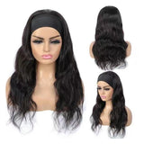 Body Wave Glueless Headband Wig Naturlal Black 180% Density