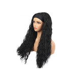 Water Wave Glueless Headband Wig Naturlal Black 180% Density