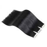 Straight Virgin Human Hair  Tape In Natural Black (40pcs/100grams)